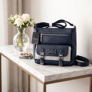 London Fog Navy Crossbody Bag NWT